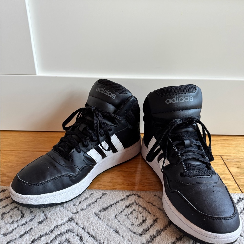 Adidas Black High-Top Sneakers